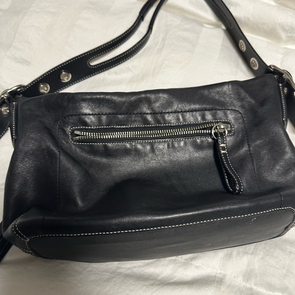 Coach Black Leather Shoulder Bag - Picture 15 of 15